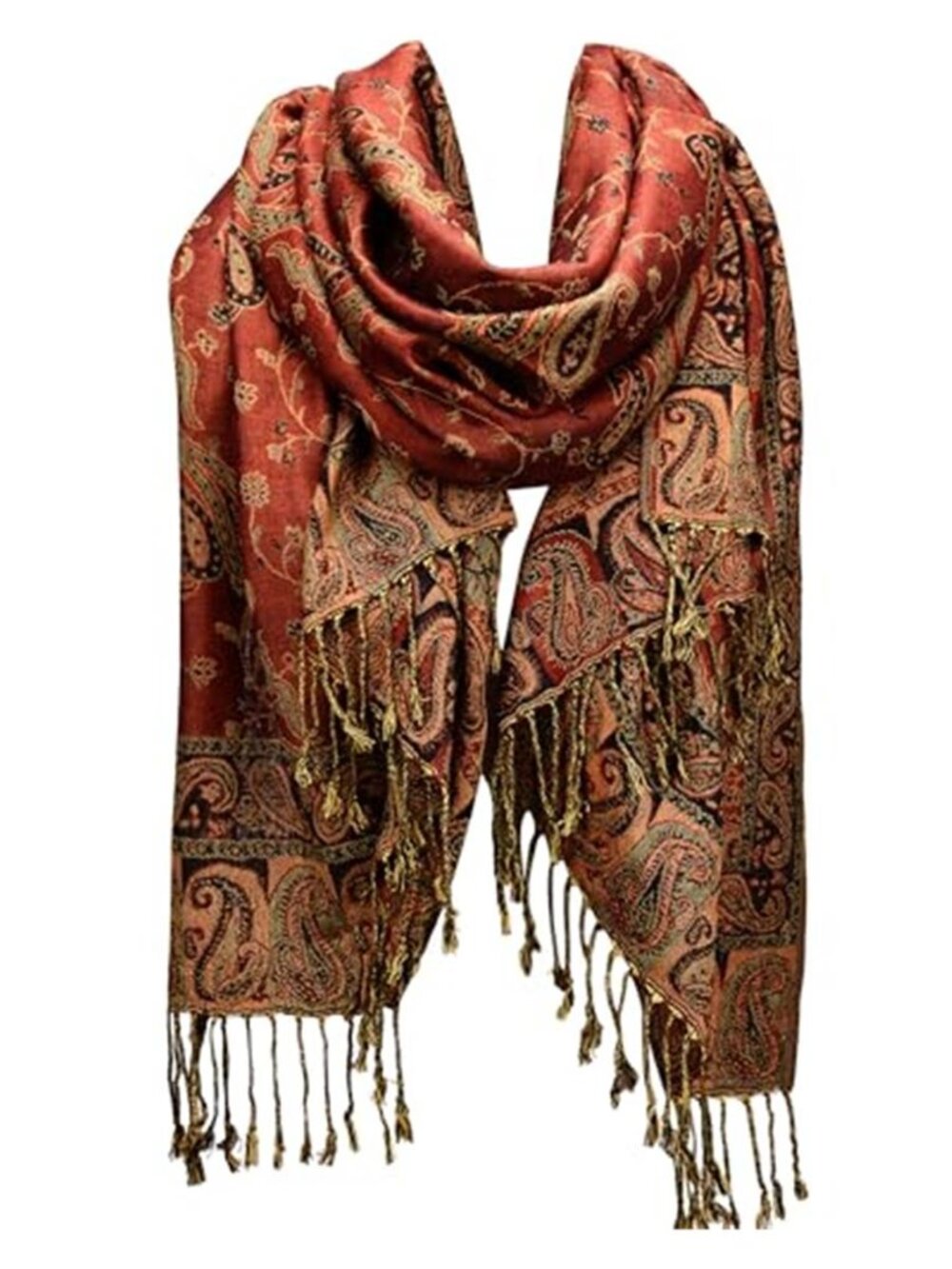 Reversible Paisley Pashmina Shawl Wraps for Women Soft Exotic Indian